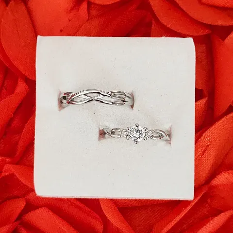 Sullery Personalized Initials Couple Rings Sets