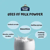 Farmer Fresh All-Natural skimmed Milk Powder - 100% Pure, Non-Fat Dry Milk ndash; 1 kg Pack - Perfect for Tea  Coffee for Everyday use-thumb1