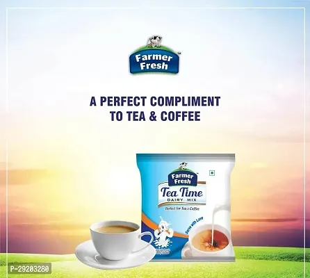 Farmer Fresh Tea time Dairy Mix Perfect Tea  Coffee - 500 Gm Pack ndash; Low Fat Milk Powder for Your Favorite Beverages-thumb0