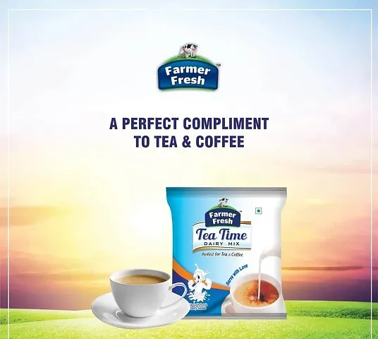 Farmer Fresh Tea time Dairy Mix Perfect Tea  Coffee - 500 Gm Pack ndash; Low Fat Milk Powder for Your Favorite Beverages