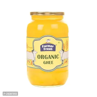 Farmer Fresh 500 ml Organic Cow Ghee | 100% Pure and Organic Desi Ghee | Traditional Ghee | Immunity Booster | Organic Cow Ghee