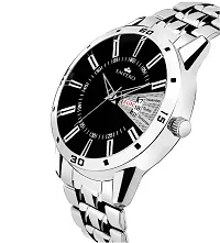 EMPERO-13 Silver Stainless Steel Day and Date Analog Mens Watch-thumb2