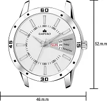 EMPERO-13 Silver Stainless Steel Day and Date Analog Mens Watch-thumb2