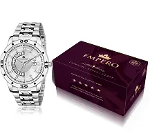 EMPERO-51 Silver Stainless Steel Date Analog Mens Watch-thumb2