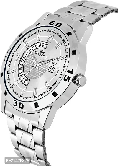 EMPERO-51 Silver Stainless Steel Date Analog Mens Watch-thumb4