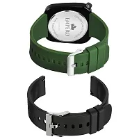 EMPERO  1 Square Watch With (22mm) 2 Silicone Smartwatch Strap Combo Analog Watch - For Men  Women-thumb3