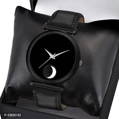 EMPERO -3D Glass Leather Analog Men's Watch