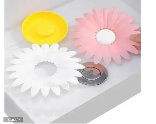 Awsome  Flower Shape portable Soap Dish Holder Soap Case (3Pc)-thumb3