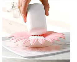 Awsome  Flower Shape portable Soap Dish Holder Soap Case (3Pc)-thumb3