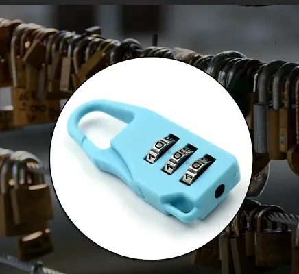 3 Digit Luggage Lock for Security Purpose (Color according to the availability)
