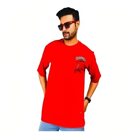 Elegant Graphic Drop Shoulder Oversized Fit T-Shirts For Men