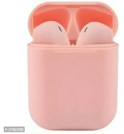 INPOD 12 Pemium Built Quality Sensor Touch Portable Charging Case Bluetooth Headset  (Pink, True Wireless)