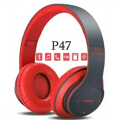 P47 Wireless Bluetooth On Ear Headphone with Mic