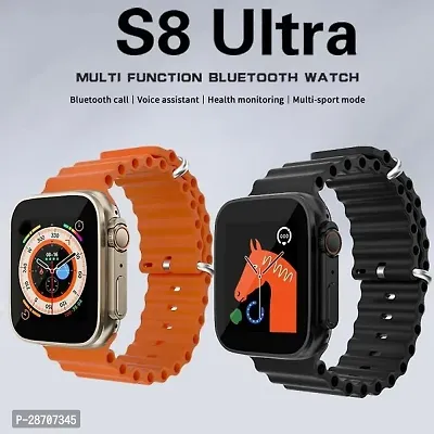 Modern Bluetooth Smartwatch for Unisex Pack of 2-thumb0
