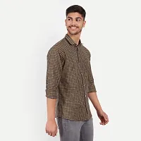 Mens Wear Pure Cotton Checks Printed Multi Color Shirt  Mens wearshirt printed shirt for daily-thumb3
