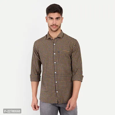 Mens Wear Pure Cotton Checks Printed Multi Color Shirt  Mens wearshirt printed shirt for daily-thumb2