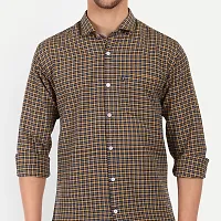 Mens Wear Pure Cotton Checks Printed Multi Color Shirt  Mens wearshirt printed shirt for daily-thumb4