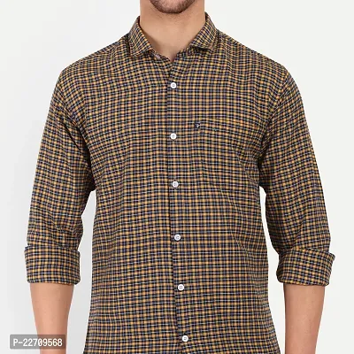 Mens Wear Pure Cotton Checks Printed Multi Color Shirt  Mens wearshirt printed shirt for daily-thumb5