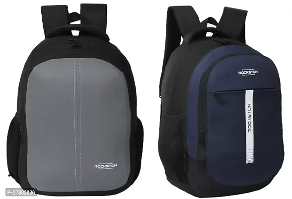 Stylish Black Backpacks For Men And Women Pack Of 2-thumb0
