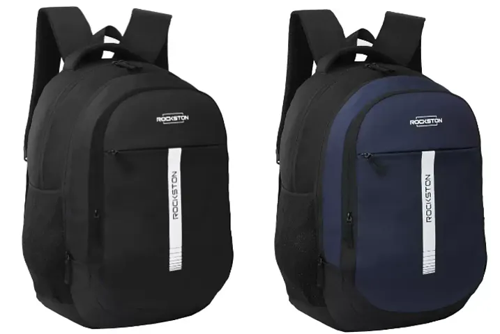 Stylish Black Backpacks For Men And Women Pack Of 2