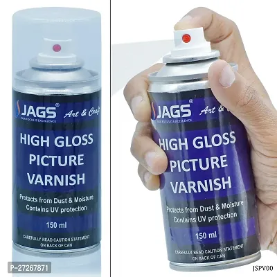 Aadya Crafts Gloss Picture Varnish Spray 150ML JSPV00 protect it from dust, moisture, and UV light.-thumb2