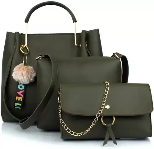 Classy PU Combo Of Handbags For Women