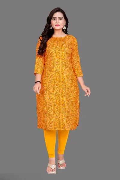 Elegant Printed Cotton Blend Kurta