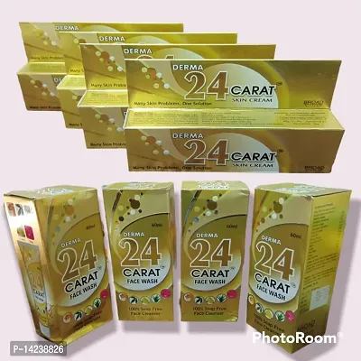 Board Biotech 24 Carat Skin Cream 4pc and Facewash 4 pc_Combo of 8