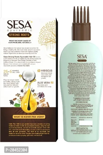 SESA Ayurvedic Strong Roots Oil, Prevents Hair Fall, Good for Hair Growth, contains Banyan Tree Extracts, Aloe Vera and Hibiscus extracts Hair Oil  (100 ml)-thumb2