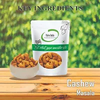 Paleo India Masala Cashews (Kaju) 200gm Flavoured Cashews Dry Fruits-thumb2