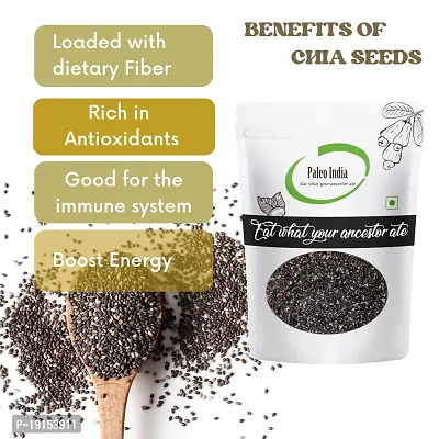 Paleo India 400g Premium Healthy Black Chia Seeds-thumb3
