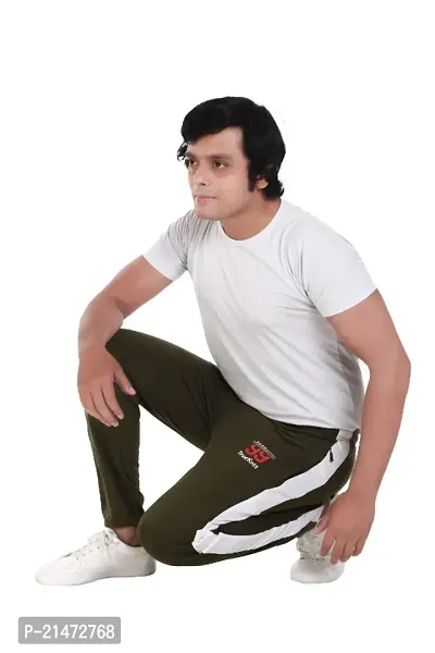 Men Cotton Hosiery Lycra Track Pants Lowers-thumb2