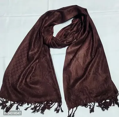 Women Large Solid Color Pashmina Shawl Wrap Dupatta-thumb0