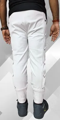 Rustic Blooms Stylish and Comfortable White Track Pant-thumb1