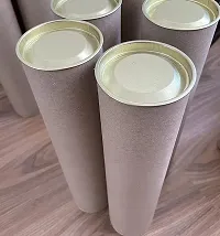 packbox.in Postal Cardboard Tubes for Kraft Mailing, Shipping with Metalic End Caps of 13 inch Tube (Pack of 10)-thumb3