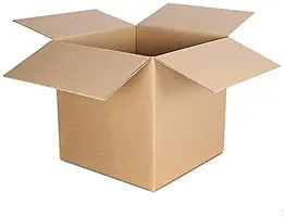 Packbox 3 Ply Corrugated Box/Shipping Boxes/Packaging Boxes/Storage Boxes/Moving Box/Export Boxes/Single Wall Cardboard Box/Small Box (L-6 Inches *W- 6 Inches *H-6 Inches) pack of 10 Nos-thumb3