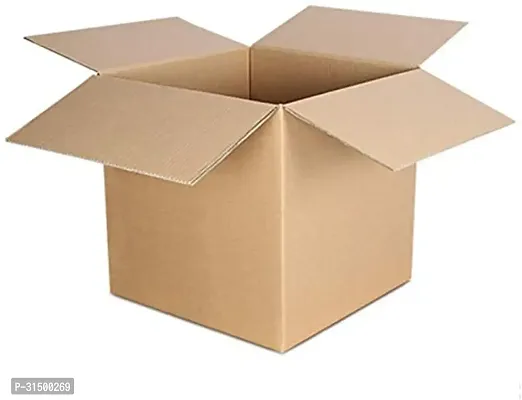 Packbox 3 Ply Corrugated Box/Shipping Boxes/Packaging Boxes/Storage Boxes/Moving Box/Export Boxes/Single Wall Cardboard Box/Small Box (L-6 Inches *W- 6 Inches *H-6 Inches) pack of 10 Nos-thumb4