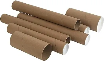 packbox.in Postal Tubes for Kraft Mailing, Shipping Tubes With  Without Metalic End Caps (Pack of 5, 40 inch L X 3inc die X 3 MM thiknes) (40 - Without Metalic)-thumb1