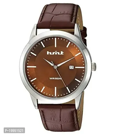 Stylish Brown Synthetic Leather Analog Watch For Men