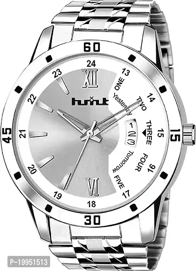 Stylish Silver Metal Analog Watch For Men