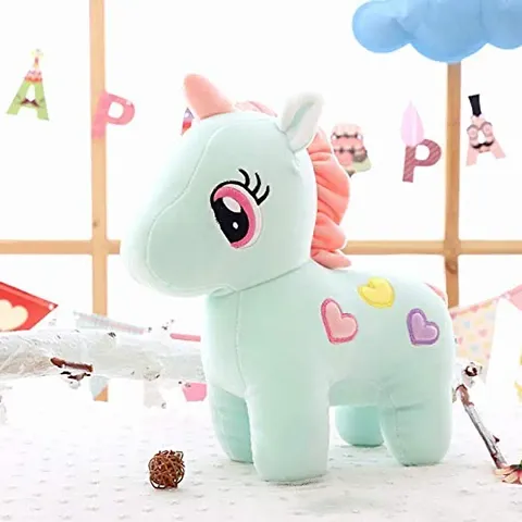 SubliKraft'' Soft Toys Soft Long Soft Lovable Hug able Cute Giant Life Size Teddy Bear, Unicorn 32 CM