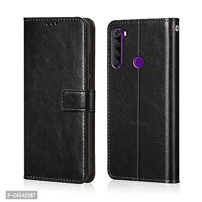 Mi Redmi Note 8 black Flip Cover-thumb0