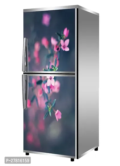 RK Digital Mart Multipurpose Waterproof Flowers Fridge Sticker Self-Adhesive Stickers//waterproof sticker for fridge//fridge door sticker//trendy Flowers for fridge Vinyl Fridge Sticker (Size:160 x 61-thumb0