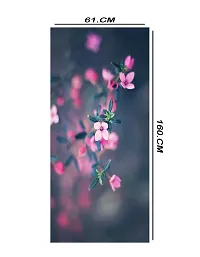 RK Digital Mart Multipurpose Waterproof Flowers Fridge Sticker Self-Adhesive Stickers//waterproof sticker for fridge//fridge door sticker//trendy Flowers for fridge Vinyl Fridge Sticker (Size:160 x 61-thumb1