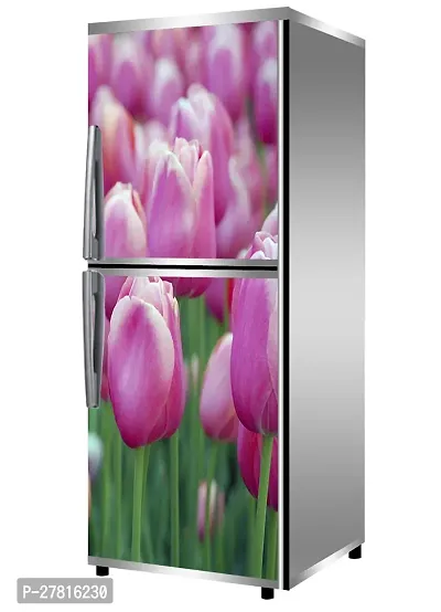 RK Digital Mart Multipurpose Waterproof Flowers Fridge Sticker Self-Adhesive Stickers//waterproof sticker for fridge//fridge door sticker//trendy Flowers for fridge Vinyl Fridge Sticker (Size:160 x 61