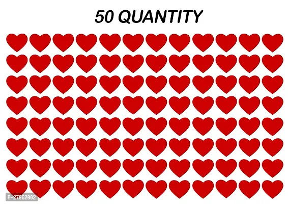 Heart Shape Stickers//50 Pieces waterproof  sticker with Self-Adhesive Easy to Apply (Size: 3x3 Inches)-thumb3