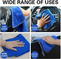 Auto Hub Heavy Microfiber Cloth for Car Cleaning and Detailing, Double Sided, Microfiber Towel for Car  Bike,Super Soft Car Wash Cloth, 600 GSM (Size 40cm x 40cm) Pack of 1, Color: Yellow-thumb4