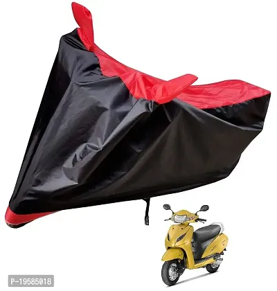 Auto Hub Honda Activa 5G Bike Cover Waterproof Original / Activa 5G Cover Waterproof / Activa 5G bike Cover / Bike Cover Activa 5G Waterproof / Activa 5G Body Cover / Bike Body Cover Activa 5G With Ultra Surface Body Protection (Black, Red Look)