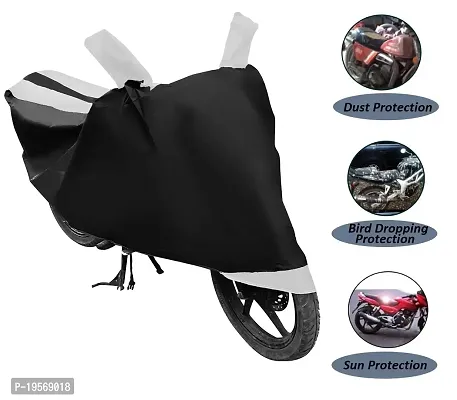 Auto Hub Yamaha Fazer FI Bike Cover Waterproof Original / Fazer FI Cover Waterproof / Fazer FI bike Cover / Bike Cover Fazer FI Waterproof / Fazer FI Body Cover / Bike Body Cover Fazer FI With Ultra Surface Body Protection (Black, White Look)-thumb4