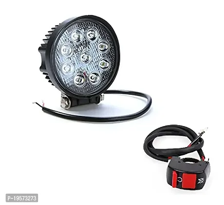 Auto Hub 9LED Anti Fog Bike Light Headlight Lamp Unit with Switch